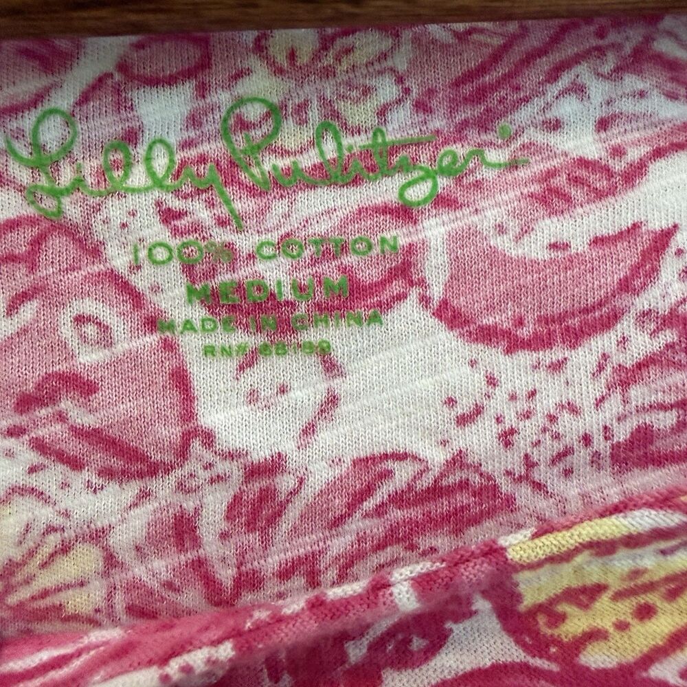 Lilly Pulitzer Somerset Shift Dress Chum Bucket Pink M - Picture 5 of 7